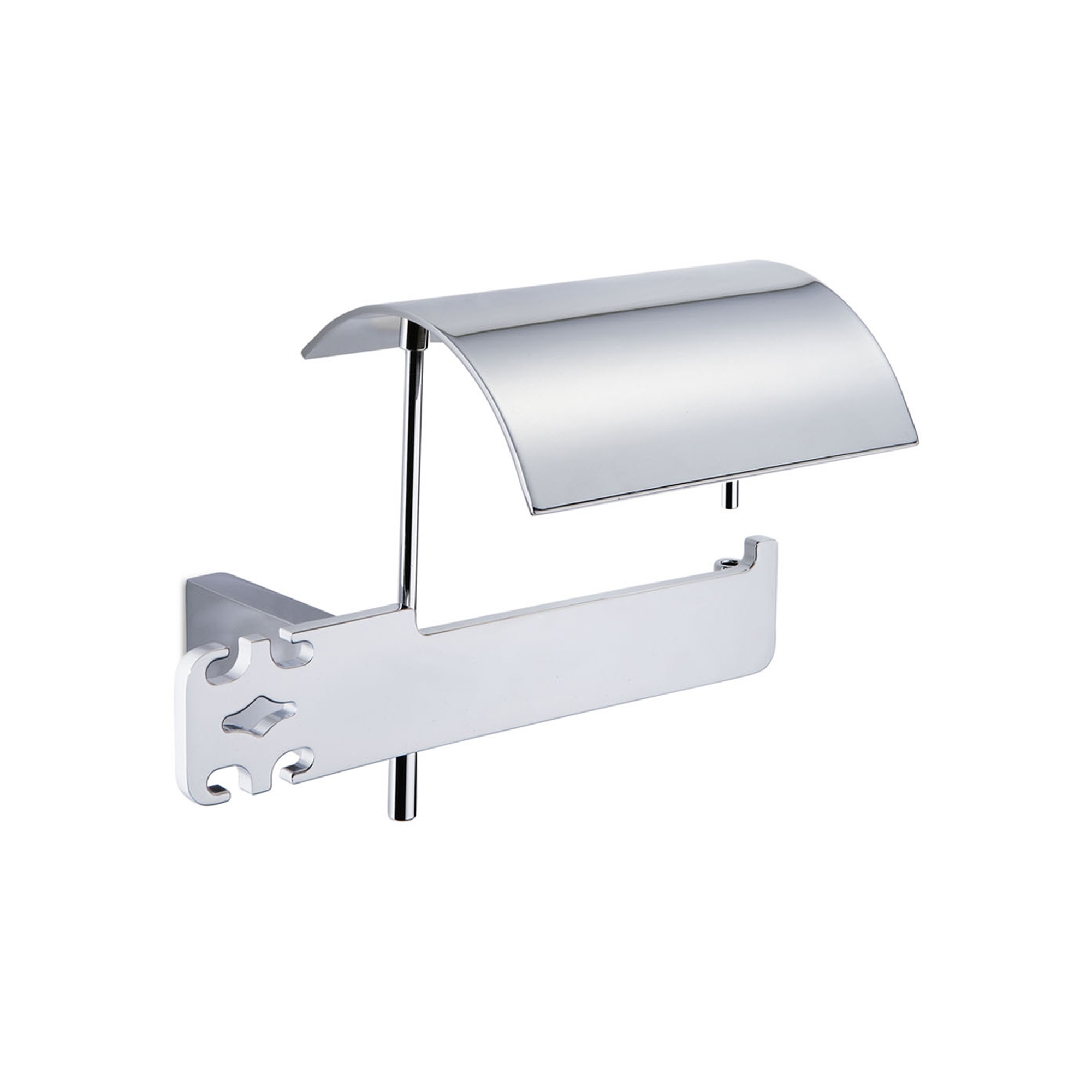 Damasc DM 3211C Toilet Paper Holder with Cover in Polished Chrome