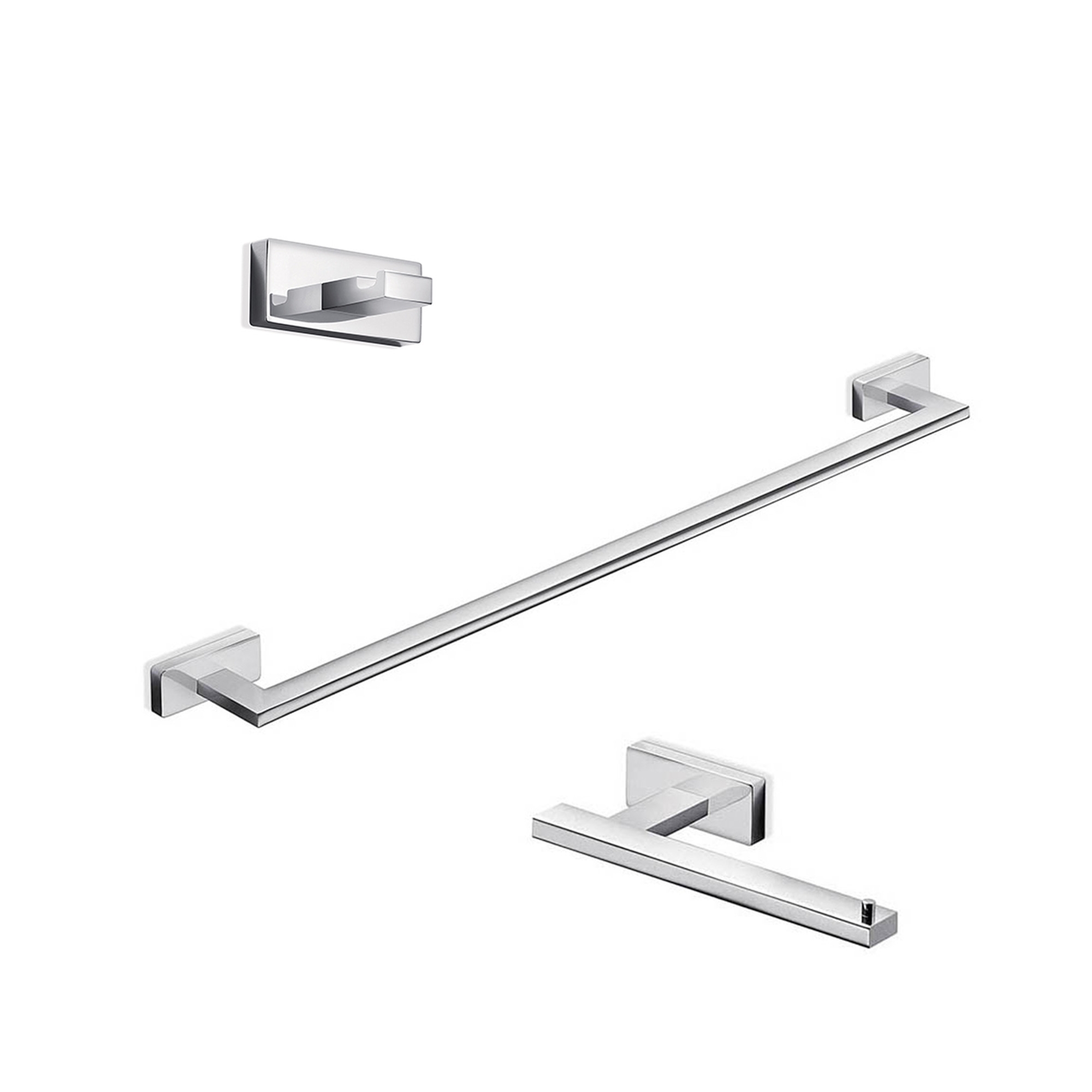 Lea Bathroom Accessory Set in Polished Chrome