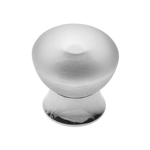 P336 Vanity Unit Knob in Frosted Glass