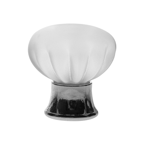 P342 Vanity Unit Knob in Frosted Glass