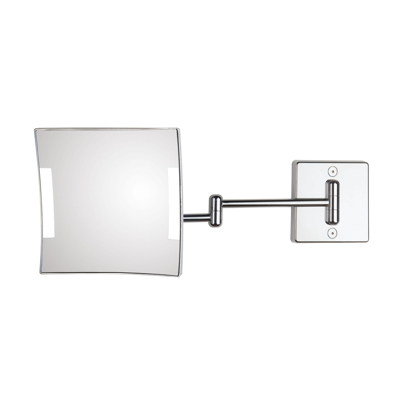 Quadrolo 2-Arm Cable & Plug LED Magnifying Mirror 3x