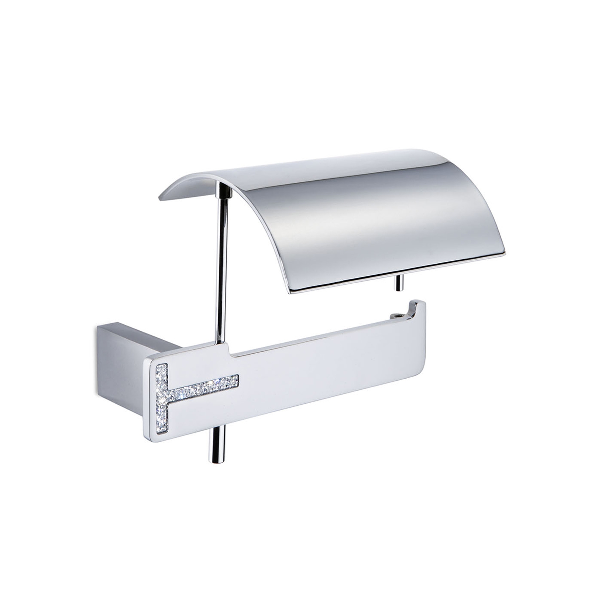 Verona VE 3211C Toilet Paper Holder with Cover in Polished Chrome