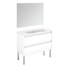 Ambra 100F Pack 1 Complete Vanity Unit with Mirror