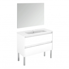 Ambra 100F Pack 1 Complete Vanity Unit with Mirror