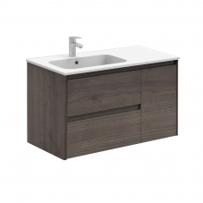 Ambra 90 Complete Vanity Unit in Samara Ash