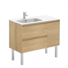 Ambra 90F Complete Vanity Unit in Nordic Oak