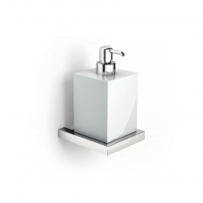 Luna LU 3201D Polished Chrome Single Holder with Ceramic White Soap Dispenser