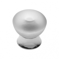 P336 Vanity Unit Knob in Frosted Glass