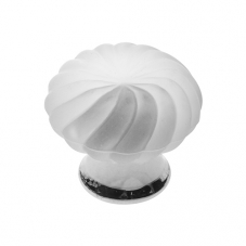 P337 Vanity Unit Knob in Frosted Glass