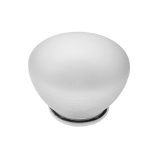 P351 Vanity Unit Knob in Frosted Glass