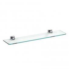 Quadro A16090 shelf in chrome with glass