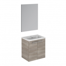 Start 50 Pack Sandy Grey Complete Vanity Unit with Mirror