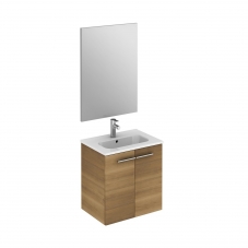 Start 50 Pack Sandy Walnut Complete Vanity Unit with Mirror