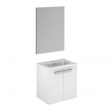 Start 50 Pack Gloss White Complete Vanity Unit with Mirror